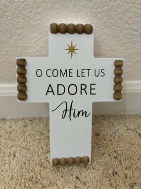 Set of decorative crosses and bookmarks